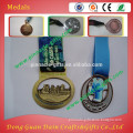 chCheap custom zinc alloy metal sport medal with ribbon